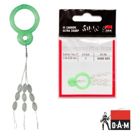 DAM SILIKONINIAI STOPERIAI  0.40-0.50mm 9pcs 